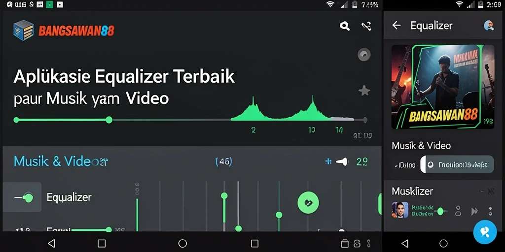 Antarmuka BANGSAWAN88 menampilkan fitur Equalizer yang menarik.