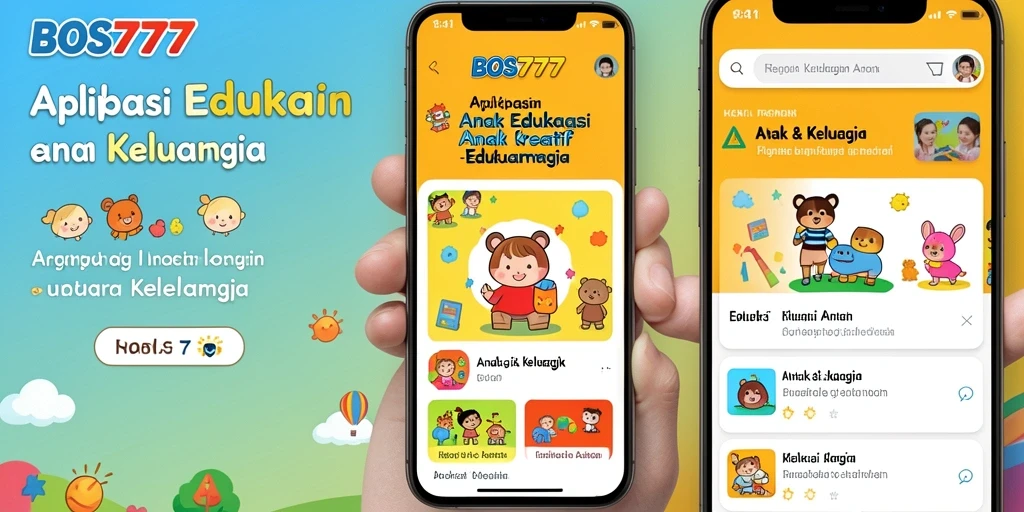 Tampilan antarmuka BOS777 yang ramah anak dan edukatif.