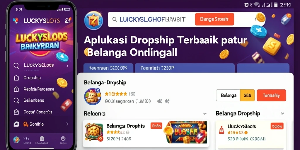 Tampilan antarmuka LUCKYSLOTS yang memudahkan berbelanja online.