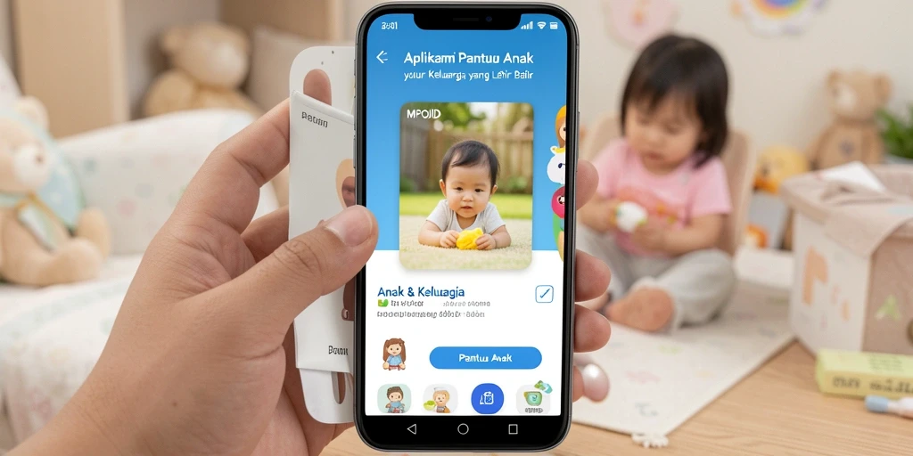 Antarmuka MPOID yang ramah pengguna untuk memantau anak.