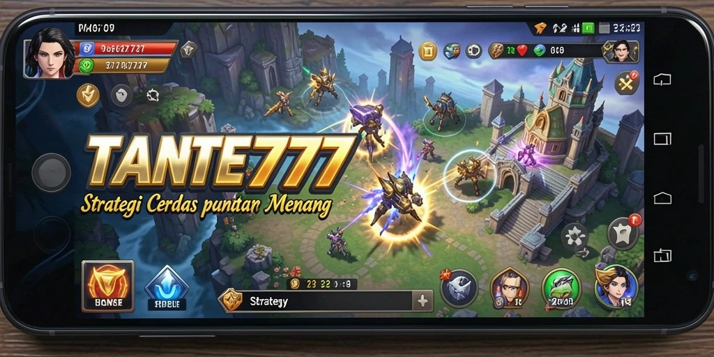 Tampilan antarmuka strategis dalam TANTE777 yang intuitif.